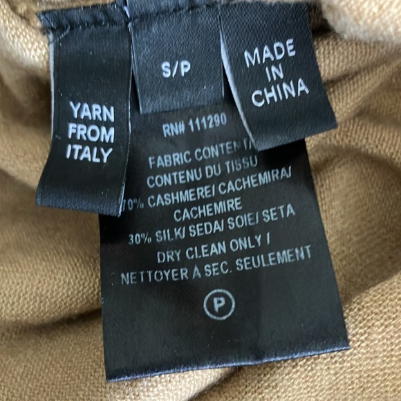 Derek Lam tan camel cashmere silk blend sleeveless top - Picture 3 of 4